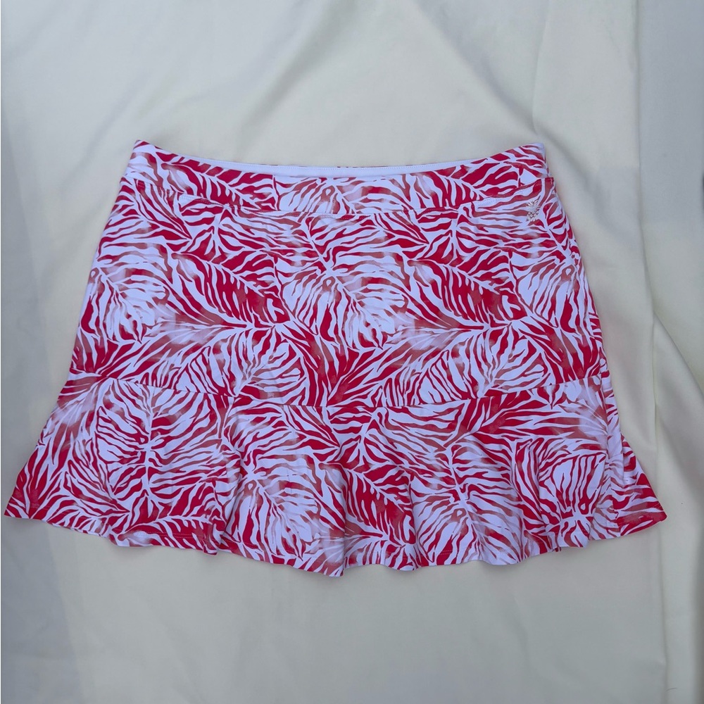 TOMMY BAHAMA ACTIVE  Golf Tennis Skort Large  Darcy Monstera Mirage Leaf Print L